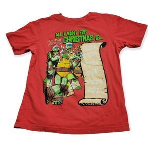 Ninja Turtle Christmas shirt S5/6